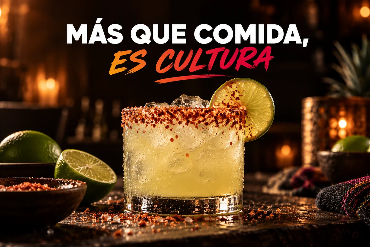 Muestra conceptual de anuncio: margarita de limón